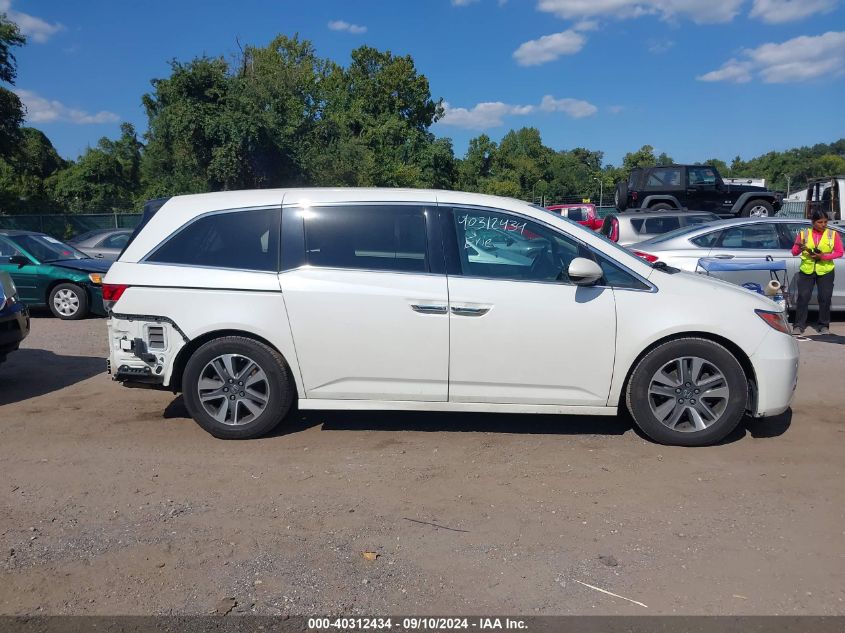 2014 Honda Odyssey Touring/Touring Elite VIN: 5FNRL5H95EB102398 Lot: 40312434