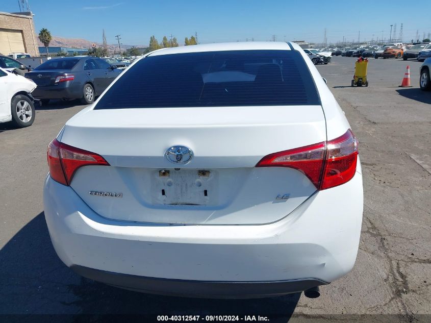 2018 Toyota Corolla Le VIN: 5YFBURHE9JP856051 Lot: 40312547