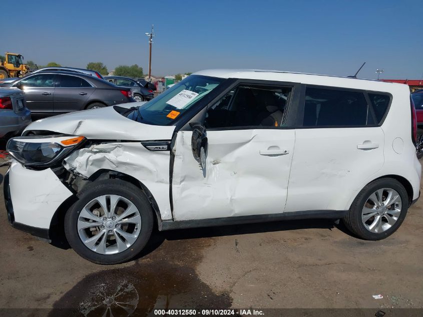 2016 Kia Soul + VIN: KNDJP3A55G7327054 Lot: 40312550