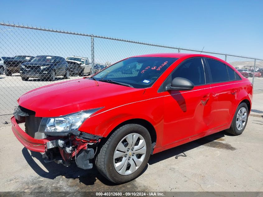 2015 Chevrolet Cruze Ls VIN: 1G1PA5SH1F7213284 Lot: 40312680