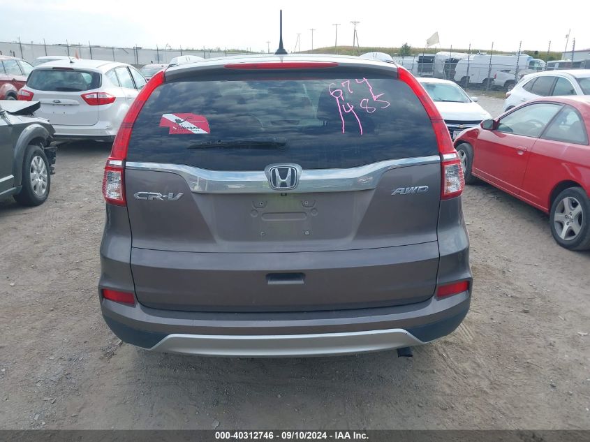 2015 Honda Cr-V Exl VIN: 5J6RM4H73FL097992 Lot: 40312746