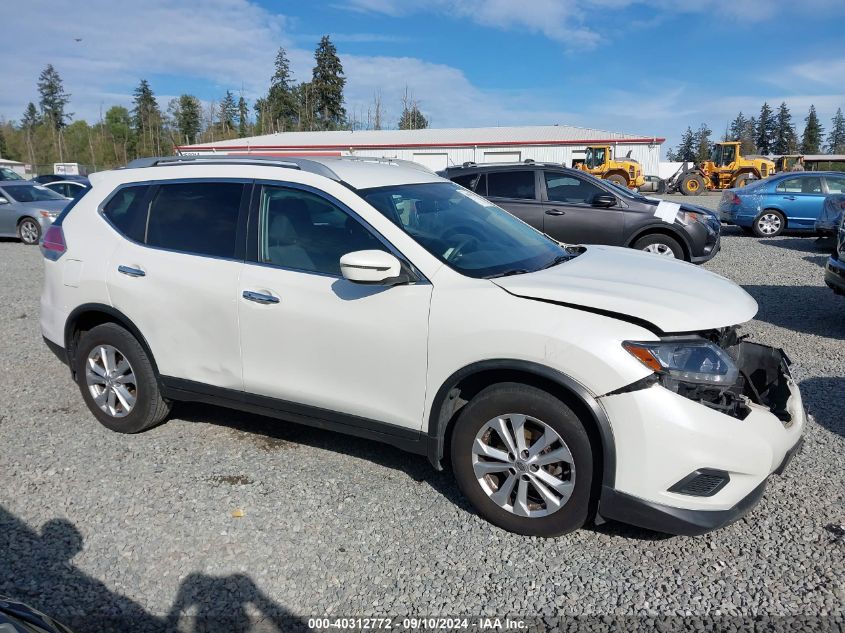 2016 Nissan Rogue Sv VIN: KNMAT2MV5GP711188 Lot: 40312772