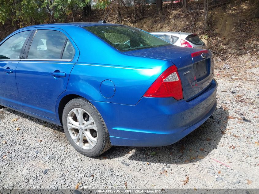 2012 Ford Fusion Se VIN: 3FAHP0HA3CR341494 Lot: 40312795