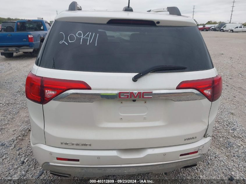 2017 GMC Acadia Denali VIN: 1GKKNXLS7HZ209411 Lot: 40312809