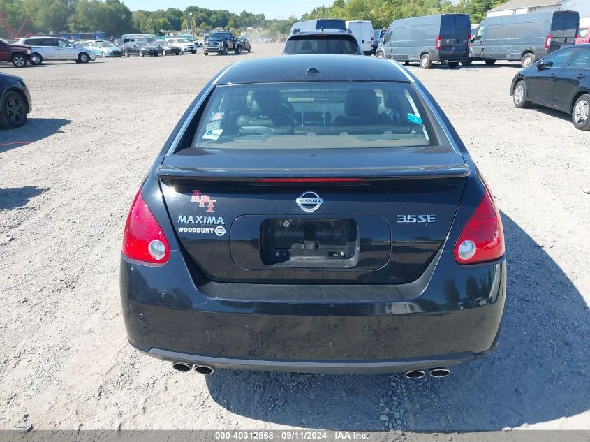 2008 Nissan Maxima 3.5 Se VIN: 1N4BA41E78C836668 Lot: 40312868