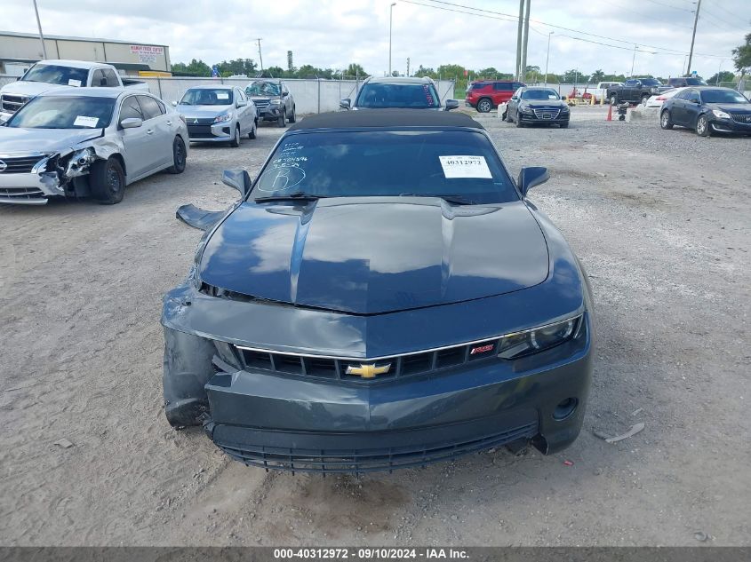 2015 Chevrolet Camaro Lt VIN: 2G1FD3D33F9272697 Lot: 40312972