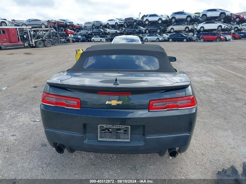 2015 Chevrolet Camaro Lt VIN: 2G1FD3D33F9272697 Lot: 40312972