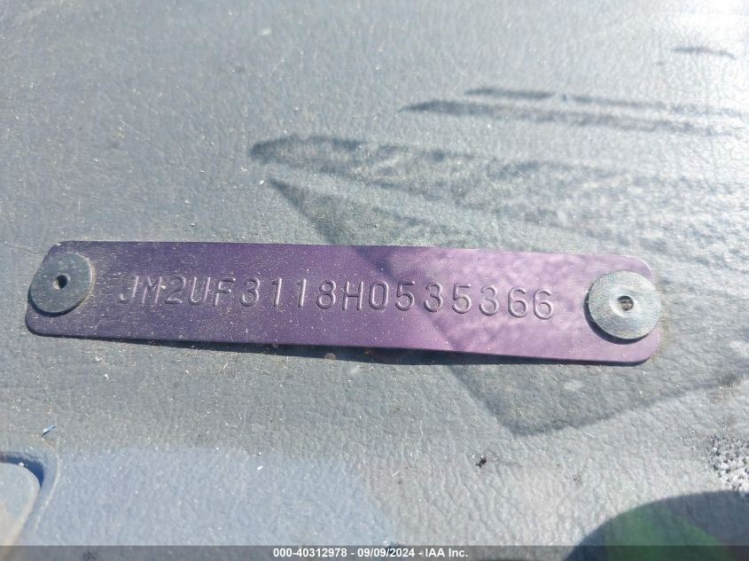 1987 Mazda B2000 Cab Plus VIN: JM2UF3118H0535366 Lot: 40312978