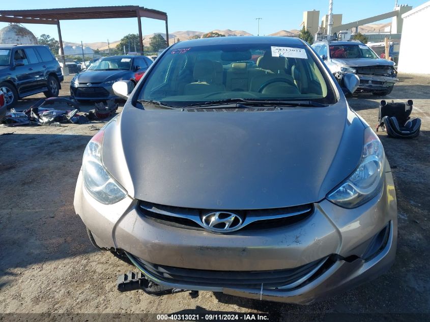 2013 Hyundai Elantra Gls VIN: 5NPDH4AE4DH252984 Lot: 40313021