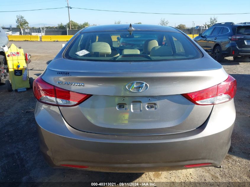 2013 Hyundai Elantra Gls VIN: 5NPDH4AE4DH252984 Lot: 40313021