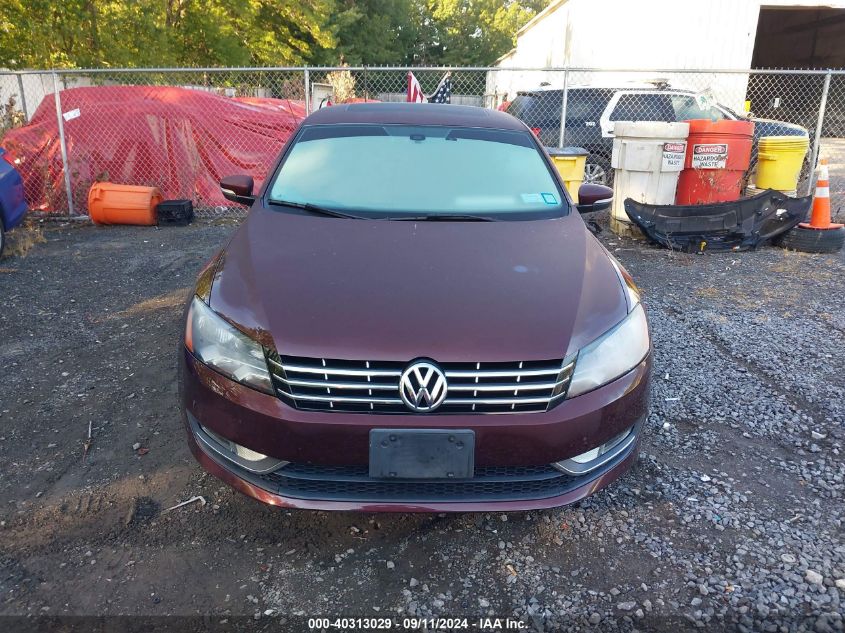 1VWCN7A33DC031549 2013 Volkswagen Passat Sel