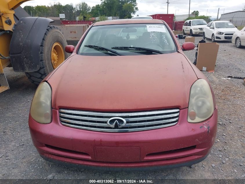 2004 Infiniti G35 VIN: JNKCV51E64M606146 Lot: 40313062