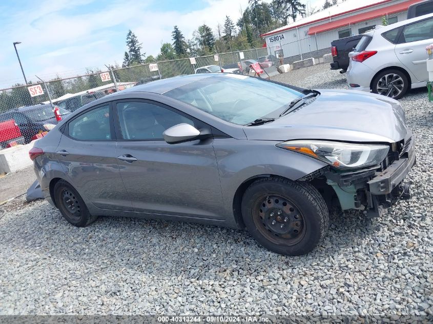 2016 Hyundai Elantra Se VIN: KMHDH4AE8GU638118 Lot: 40313244