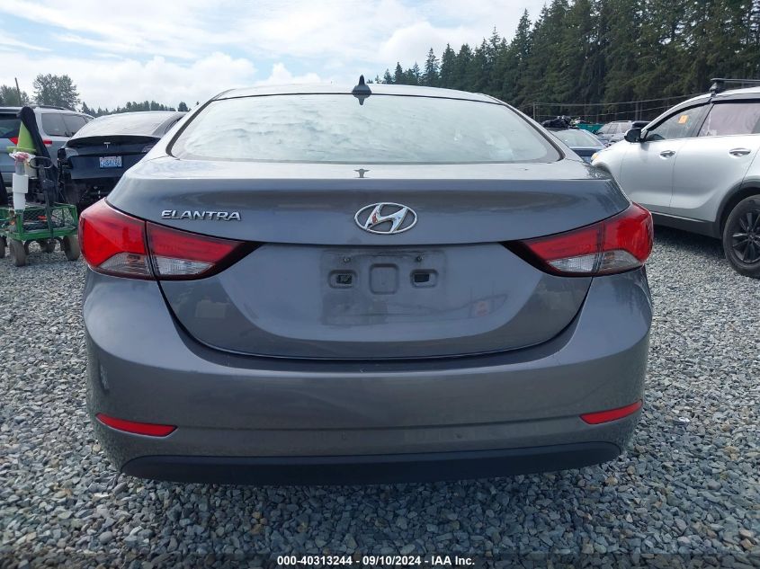 2016 Hyundai Elantra Se VIN: KMHDH4AE8GU638118 Lot: 40313244