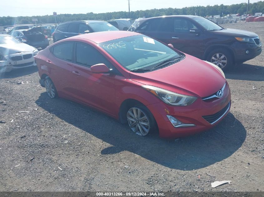 KMHDH4AEXGU518885 2016 HYUNDAI ELANTRA - Image 1