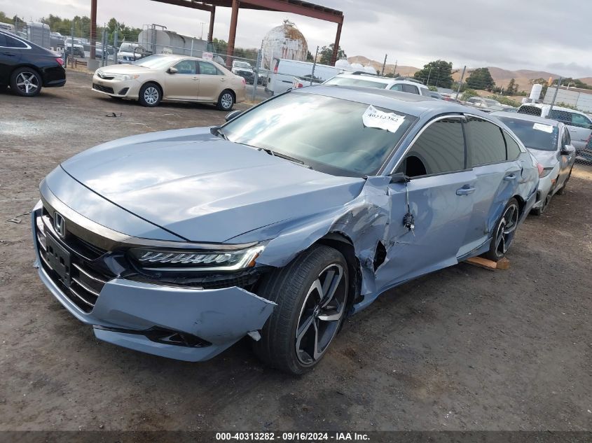 VIN 1HGCV2F39MA026092 2021 HONDA ACCORD SPORT 2.0T