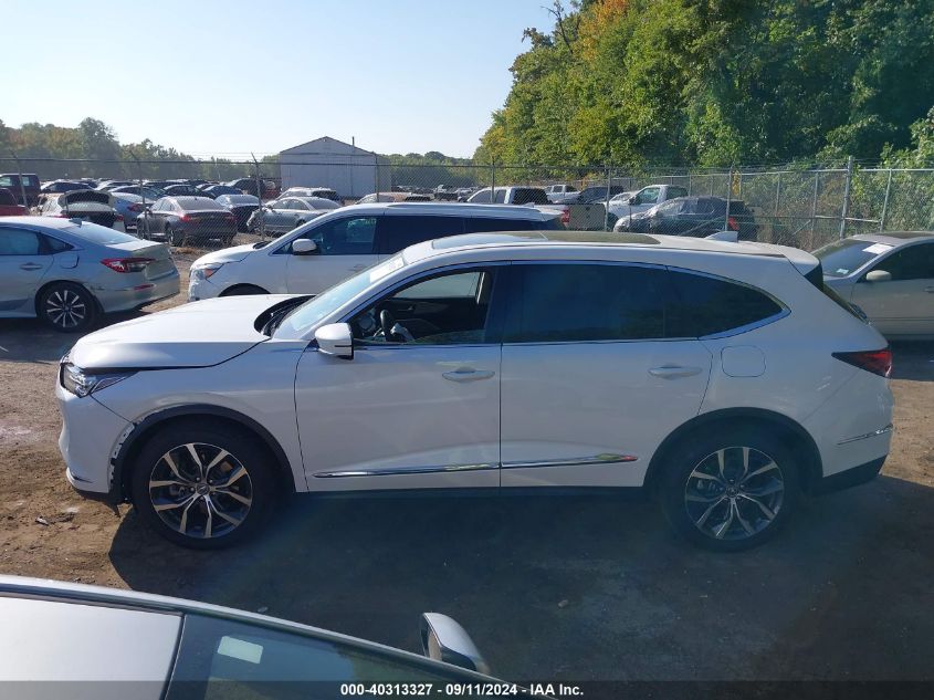 2023 Acura Mdx Technology VIN: 5J8YE1H42PL029690 Lot: 40313327