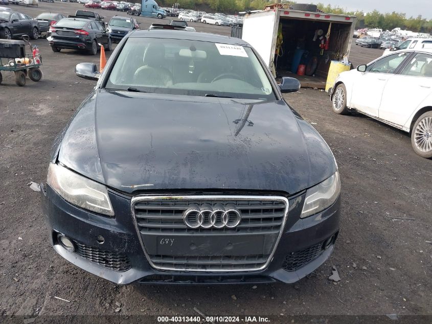 2012 Audi A4 2.0T Premium VIN: WAUBFAFL8CA117089 Lot: 40313440