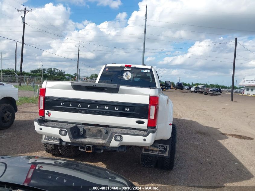 2021 Ford F-450 Platinum VIN: 1FT8W4DT7MEC89657 Lot: 40313460