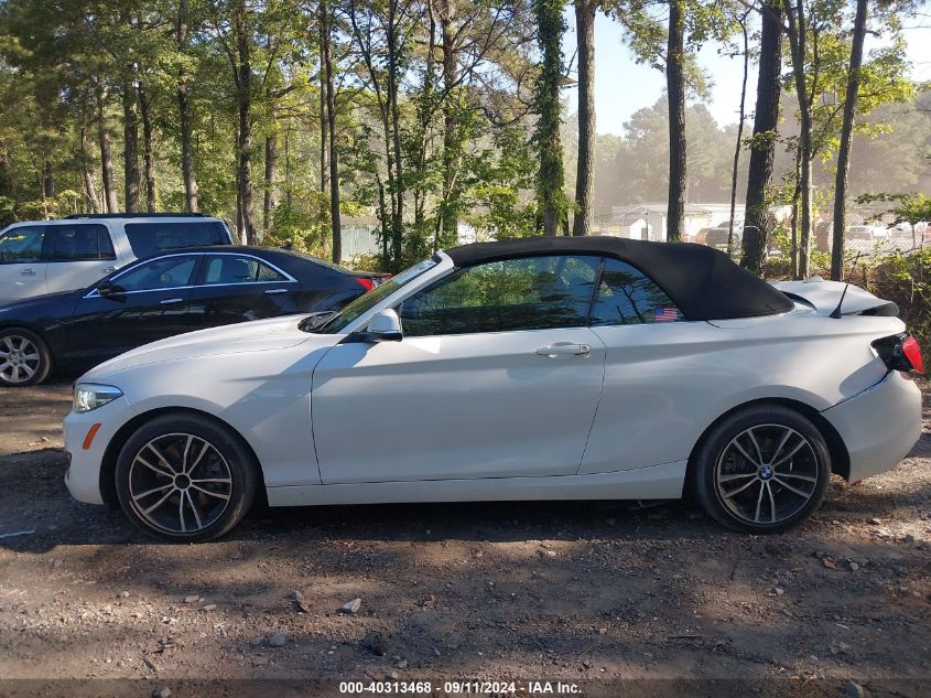 2020 BMW 230I VIN: WBA2M7C00L7D89784 Lot: 40313468