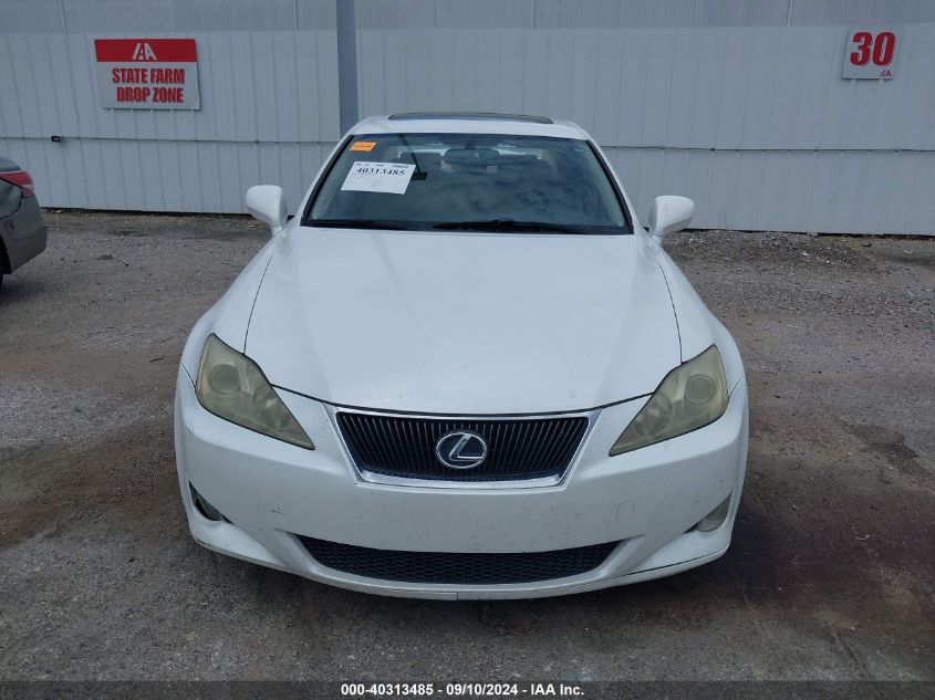 2007 Lexus Is 250 VIN: JTHBK262772054965 Lot: 40313485