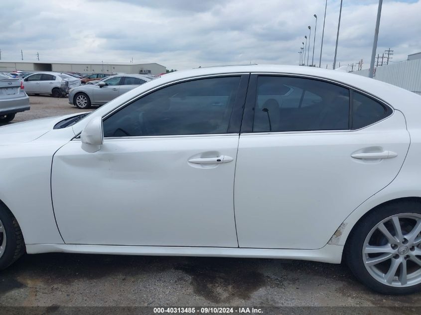 2007 Lexus Is 250 VIN: JTHBK262772054965 Lot: 40313485