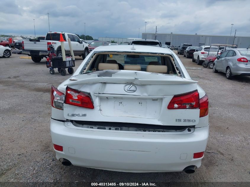 2007 Lexus Is 250 VIN: JTHBK262772054965 Lot: 40313485