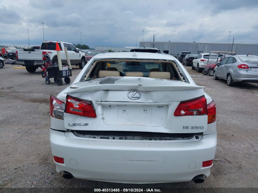 2007 Lexus Is 250 VIN: JTHBK262772054965 Lot: 40313485