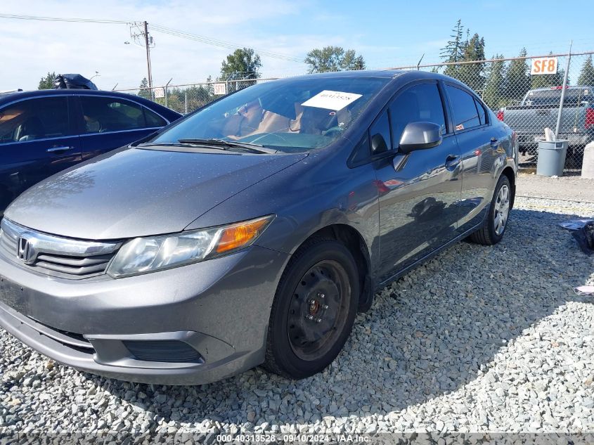 2012 Honda Civic Ex VIN: 19XFB2F83CE305534 Lot: 40313528