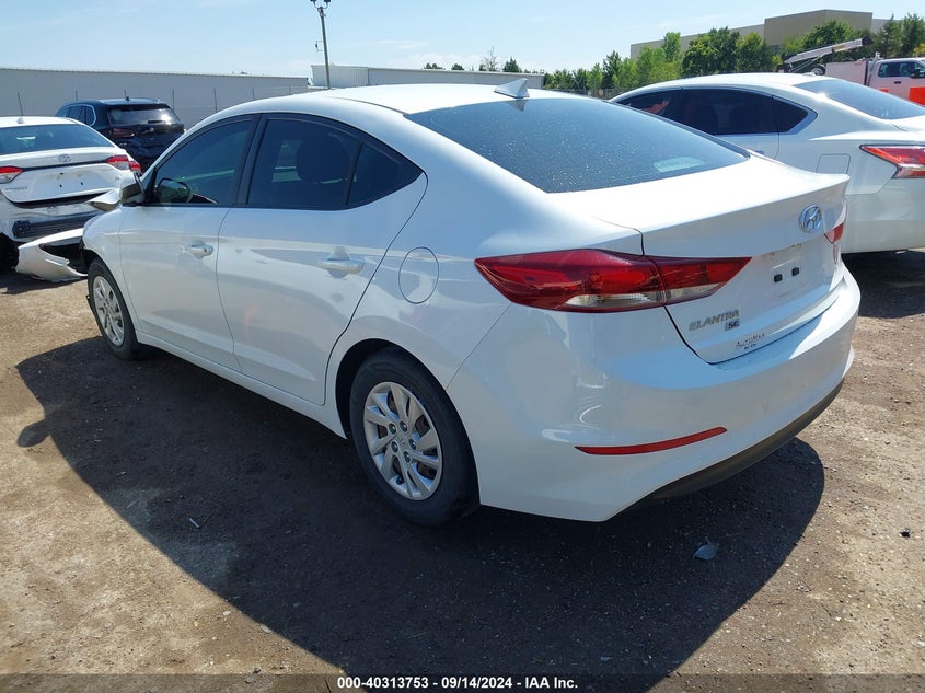 2018 HYUNDAI ELANTRA SE VIN: 5NPD74LF5JH399674