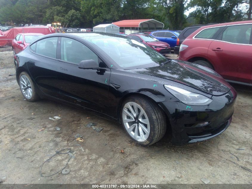 5YJ3E1EAXNF372072 2022 TESLA MODEL 3 - Image 1