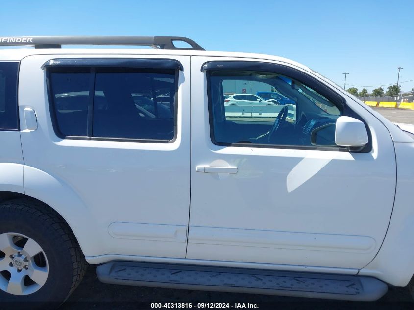 2006 Nissan Pathfinder Se VIN: 5N1AR18W86C632367 Lot: 40313816