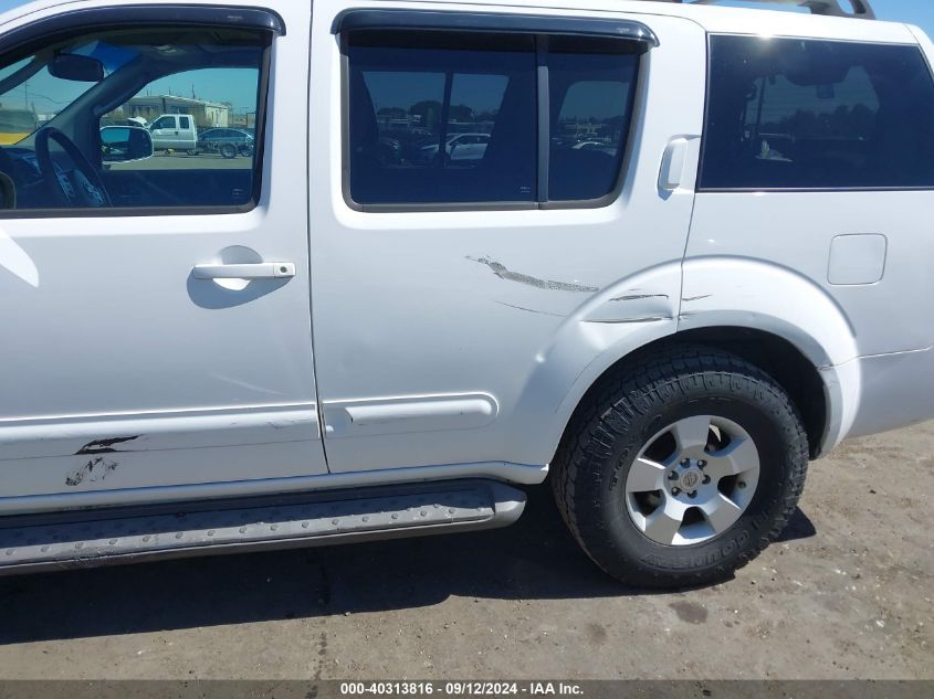 2006 Nissan Pathfinder Se VIN: 5N1AR18W86C632367 Lot: 40313816