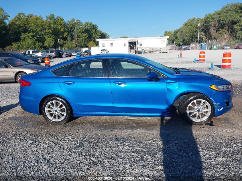 2019 Ford Fusion Se VIN: 3FA6P0HD9KR160450 Lot: 40313820