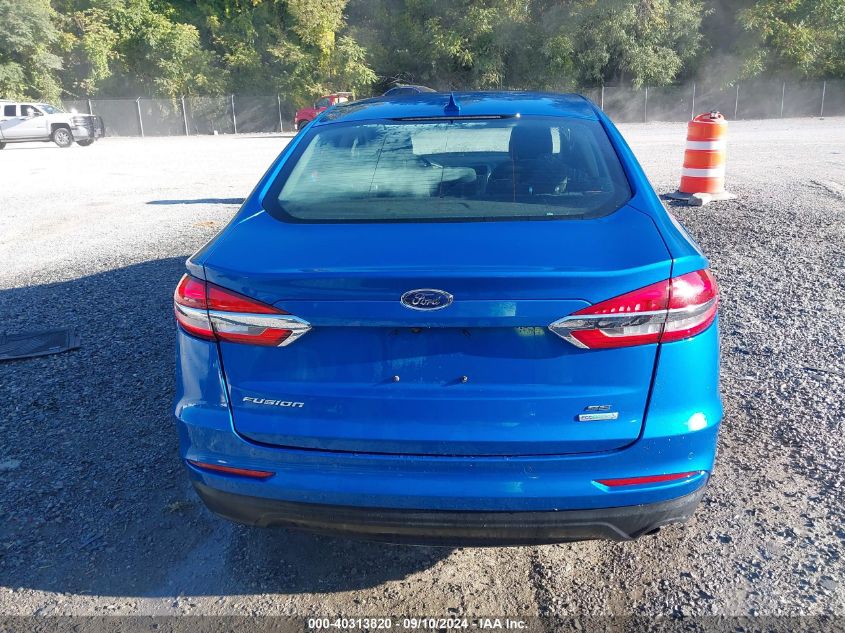 2019 Ford Fusion Se VIN: 3FA6P0HD9KR160450 Lot: 40313820