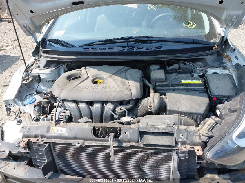 2016 Hyundai Elantra Se VIN: 5NPDH4AE4GH743317 Lot: 40313851