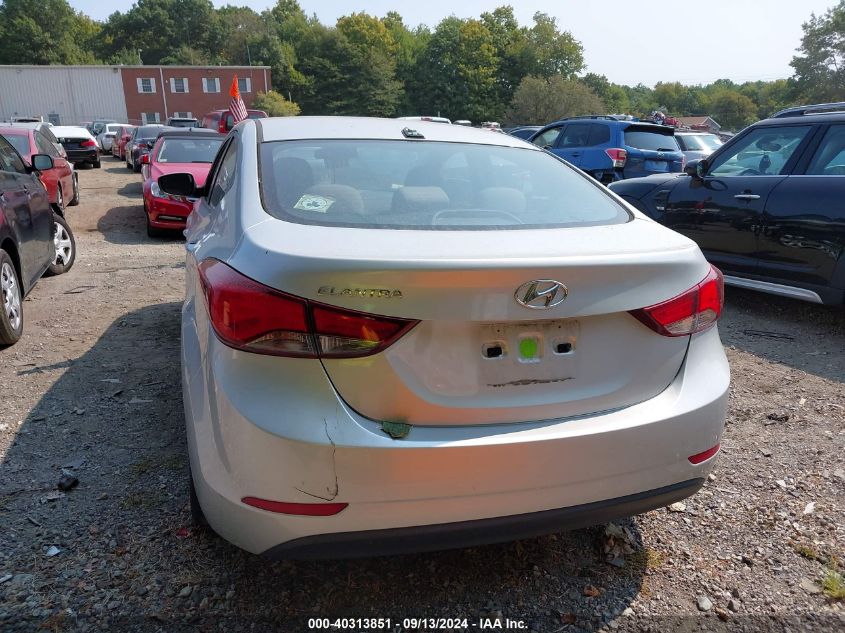 2016 Hyundai Elantra Se VIN: 5NPDH4AE4GH743317 Lot: 40313851