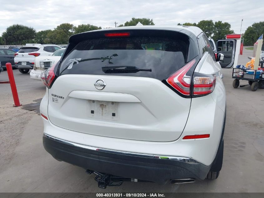 2015 Nissan Murano S VIN: 5N1AZ2MG3FN220561 Lot: 40313931