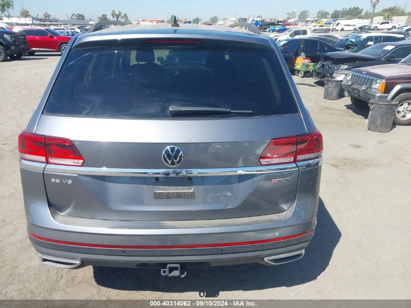 2021 Volkswagen Atlas Se VIN: 1V2KR2CA2MC543576 Lot: 40314062