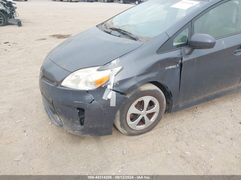 2013 Toyota Prius Two VIN: JTDKN3DU9D5624655 Lot: 40314208