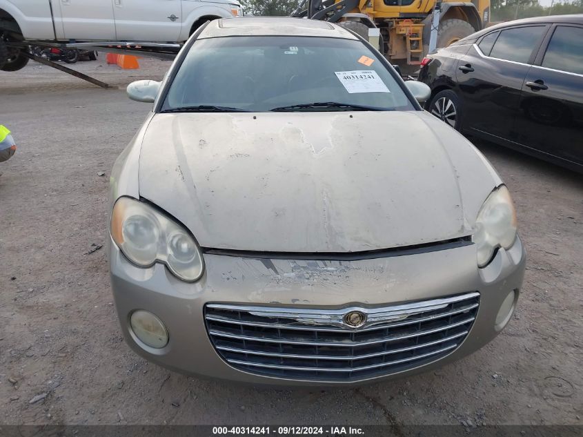 2005 Chrysler Sebring Limited VIN: 4C3AG52H55E026302 Lot: 40314241