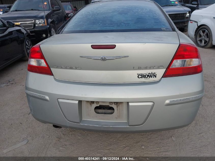 2005 Chrysler Sebring Limited VIN: 4C3AG52H55E026302 Lot: 40314241