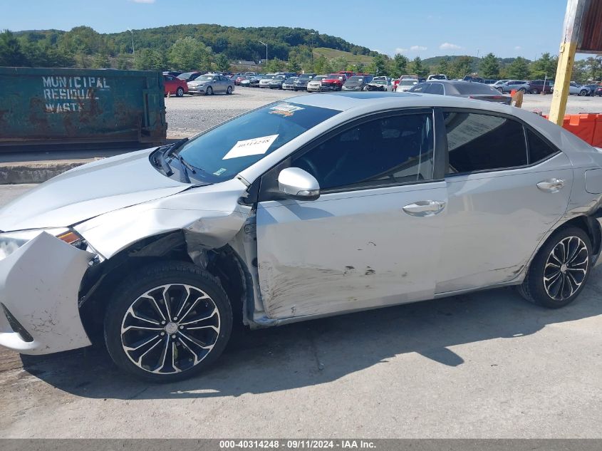 2015 Toyota Corolla S Plus VIN: 2T1BURHE4FC434986 Lot: 40314248