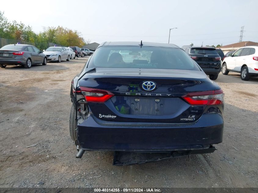 2022 Toyota Camry Le Hybrid VIN: 4T1C31AK2NU039940 Lot: 40314255