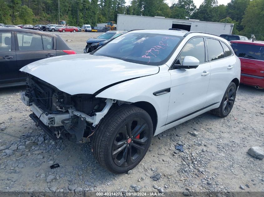 2019 Jaguar F-Pace S VIN: SADCM2FV1KA393489 Lot: 40314275