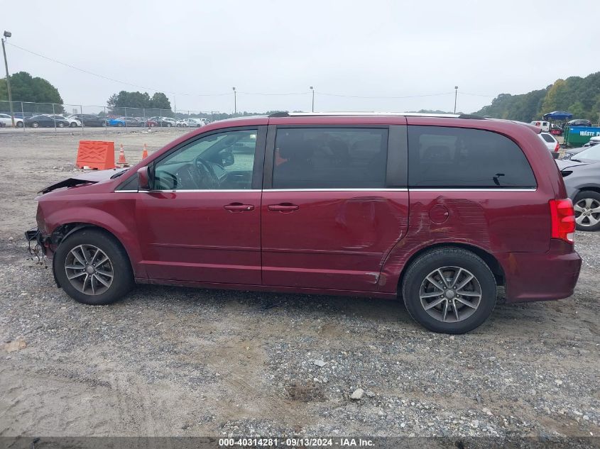 2017 Dodge Grand Caravan Sxt VIN: 2C4RDGCG4HR616847 Lot: 40314281