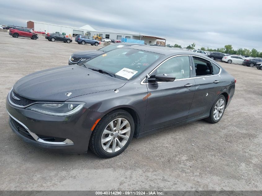 2016 Chrysler 200 C VIN: 1C3CCCCG2GN124285 Lot: 40314290