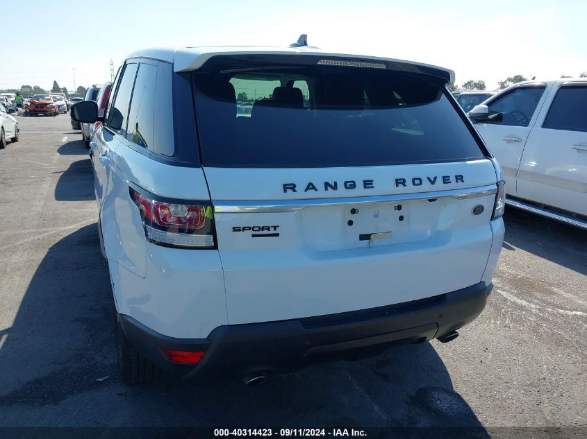 2015 Land Rover Range Rover Sport Se VIN: SALWG2VFXFA539008 Lot: 40314423