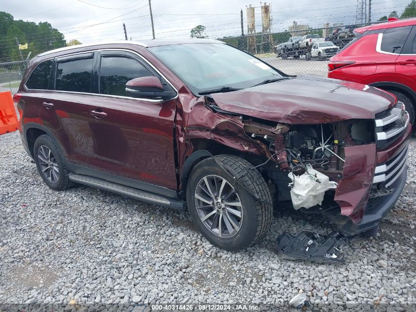 2019 Toyota Highlander Xle VIN: 5TDKZRFH8KS311403 Lot: 40314426