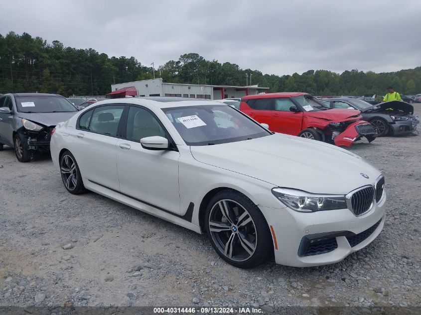 2018 BMW 740I VIN: WBA7E2C52JG741744 Lot: 40314446